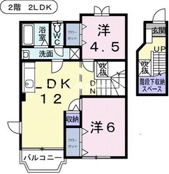 エバ－グリ－ンの物件間取画像